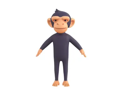Character109 Chimpanzee 3D model
