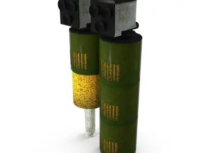 Internal aquarium filter Low-poly 3D model