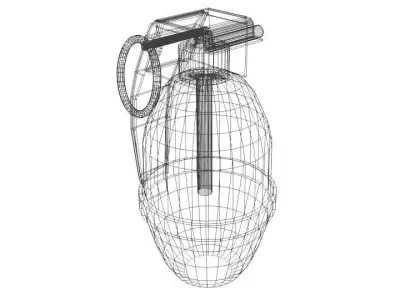 Hand Grenade Illuminating 3D model