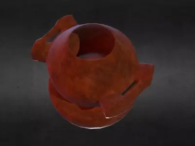 Game Asset - Fine rust vase - Low Poly Low-poly 3D model