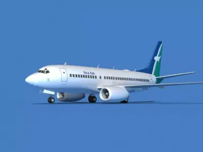 Boeing 737 MAX 7 SilkAir 3D model