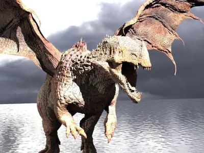 Viking Dragon King 3D model