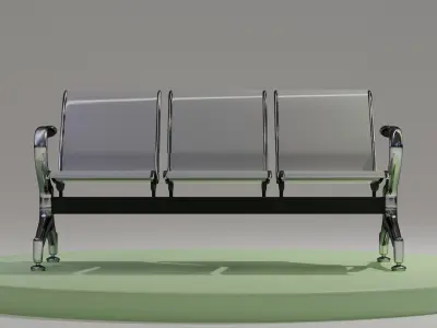 Waiting Chair Free 3D model purchase