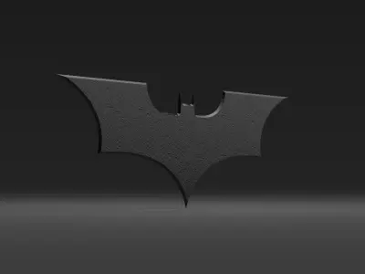 Batman darts- logo- sticker Free low-poly 3D model