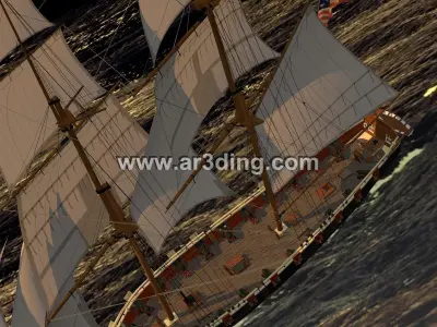 US Navy Brig Eagle 3D model