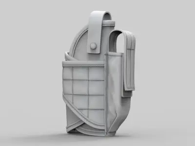 Pistol Holster High Poly 3D model