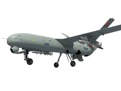 ANKA TURKISH UAV DRONE IHA 3D model