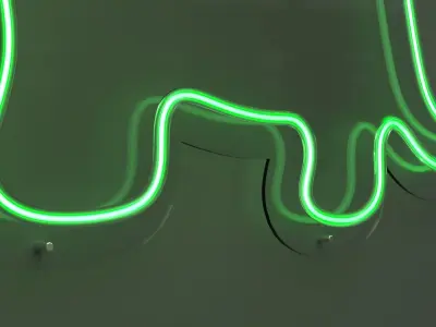 Dinosaur - Neon Sign 3D model