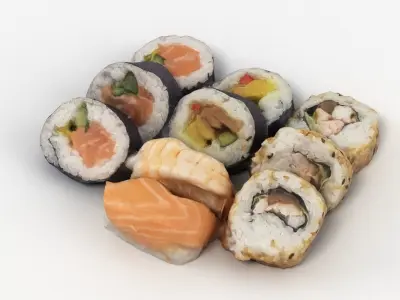 Sushi japanese 3D model
