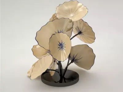 Flowers Ceramics Free 3D model
