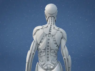 Cyborg Character 3D print model purchase