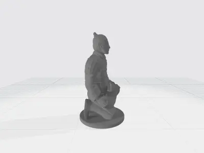 Terracotta Warriors Archer 3D Model 3D print model