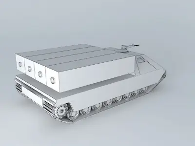 Front artillery missle system BORAN XSS 231 Free 3D model