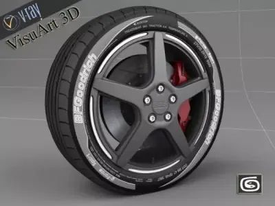 BBS wheel 3D model