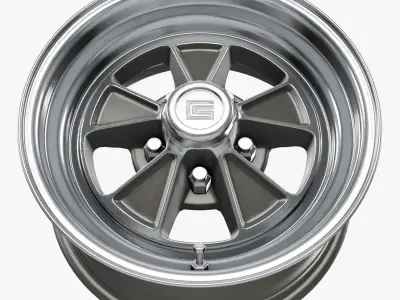 Legendary Wheel Co Shelby GT350 Alloy Wheel Cast Machined Low-poly 3D model