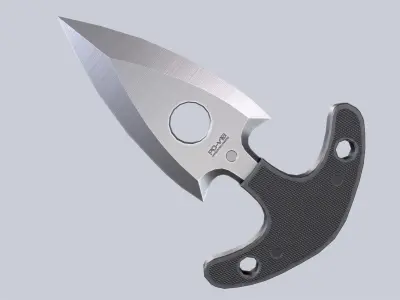 Punch dagger Low-poly 3D model 3