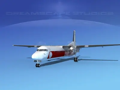Fokker F-60 QuebecAir 3D model