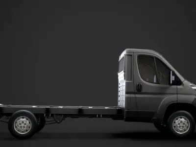 Peugeot Boxer Chassis Truck Single Cab 3800WB 2014 3D model