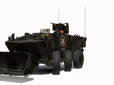 VBTP IVECO GUARANI BOPE Low-poly 3D model