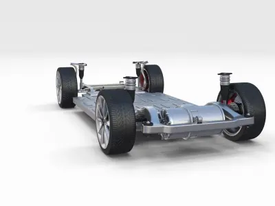 Tesla Model 3 and Model S Chassis Pack 3D model