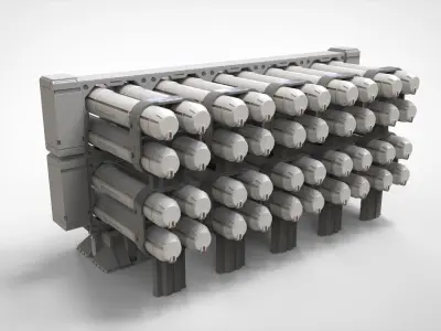 sci-fi Architecture kitbash 14 3D model