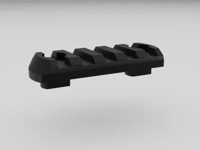  M-LOK Picatinny Mount - 2 inch Free low-poly 3D model