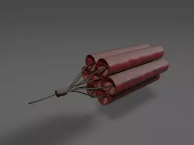 Simple Dynamite Low-poly 3D model