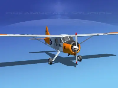 Dehaviland DH-2 Beaver USAF 3 3D model