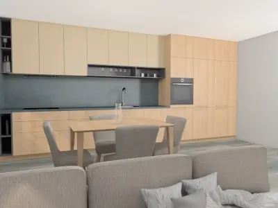Small Kitchen Free 3D model purchase