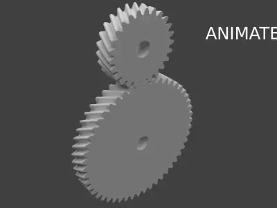 helical gears 3D model
