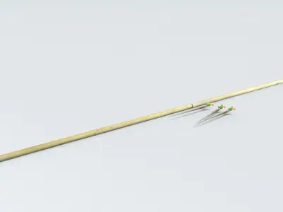 laos Zarabatana Low-poly 3D model