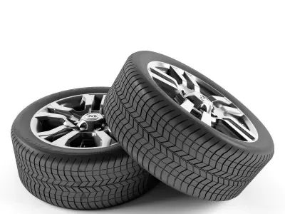 Toyota Land Cruiser Prado Wheel 3D model