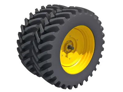 Tractor Twin Tire 3D model