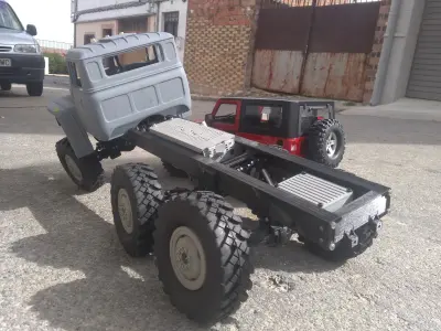 Crawler chasis 6x6 Ural rc truck 3D print model