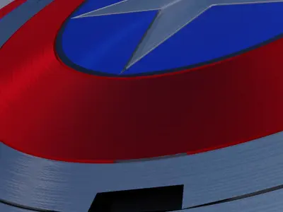 Captain America Shield 3D model