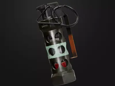 FlashBang m84 Granade Low-poly 3D model