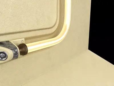 Interior Sci-fi External Corner Part PBR 3D model