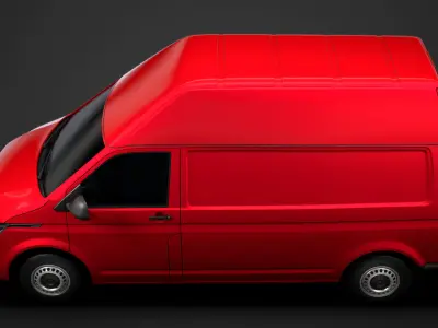 Volkswagen Transporter Van L2H3 T61 2020 3D model