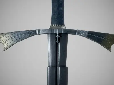 House of the Dragon sword Dark Sister - PBR Low-poly 3D model Low-poly 3D model