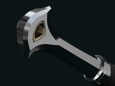 Two-handed sword 3D model
