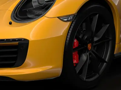 Porsche 911 Carrera T Coupe 2018 wheel 3D model