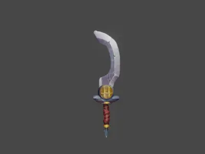 Zeloeman Sword A 22 Low-poly 3D model