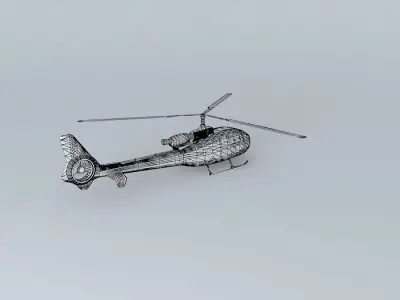 Aerospatiale 342 Gazelle Free 3D model