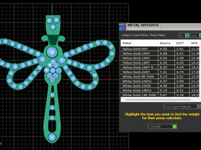DRAGONFLY PENDANT 3D PRINTABLE MODEL 3D print model