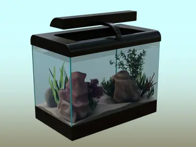 Fish Tank   Low-poly 3D model