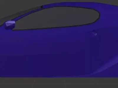 Purple car Free 3D model