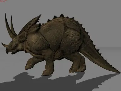 Tricera Dinosaurs Animal Low-poly 3D model