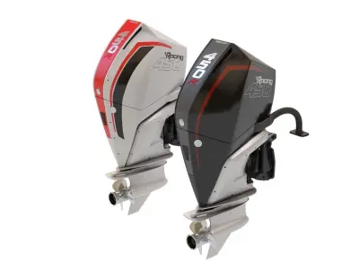 Outboard Motor 450HP 3D model