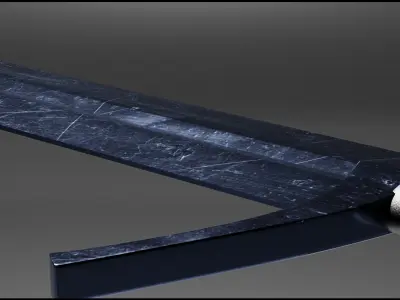 Medieval Knight Sword 3D model