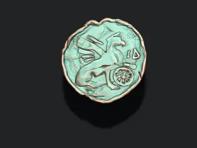 old coin v6 3D print model